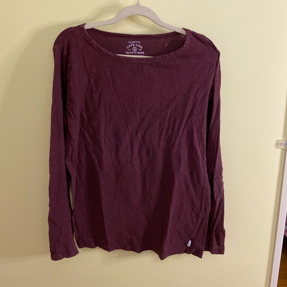 Maroon long sleeved shirt